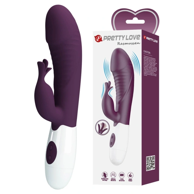 Wibrator Króliczek Rasmussen Dual Vibrator Pretty Love | 100% ORYGINAŁ| DYSKRETNA PRZESYŁKA